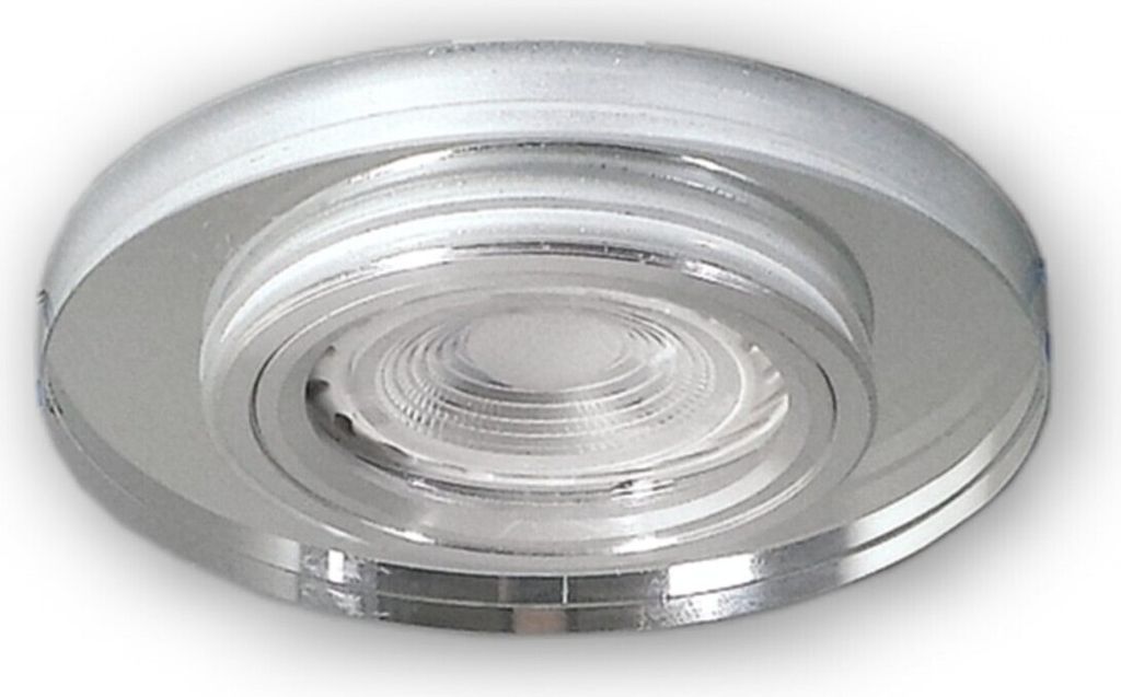 C-Light 5 x 3W LED Glas Einbaustrahler Spot 70WH Set 12V warmweiss