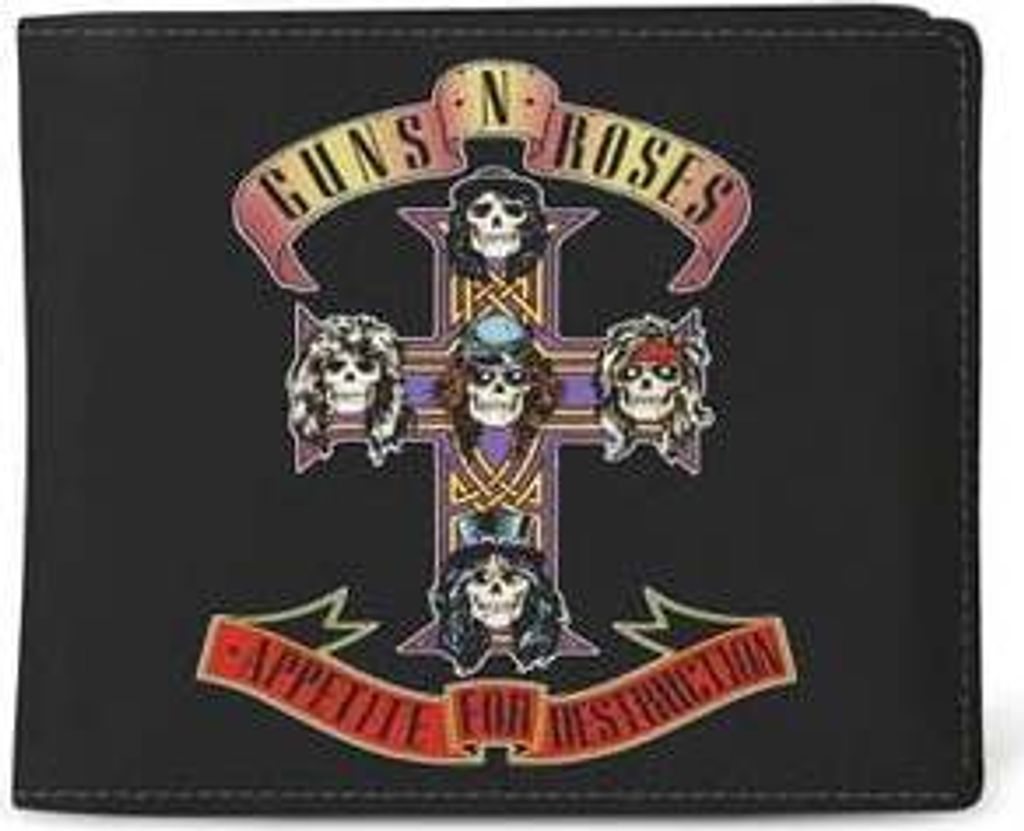 Guns N' Roses Geldbörse Herren Rocksax - Appetite For Destruction schwarz Standard
