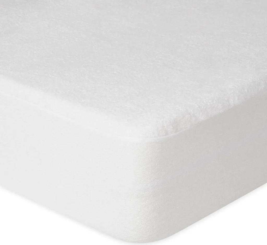 Drap-housse 70x140 Imperméable pour Lit Bébé - Protection Matelas Blanc