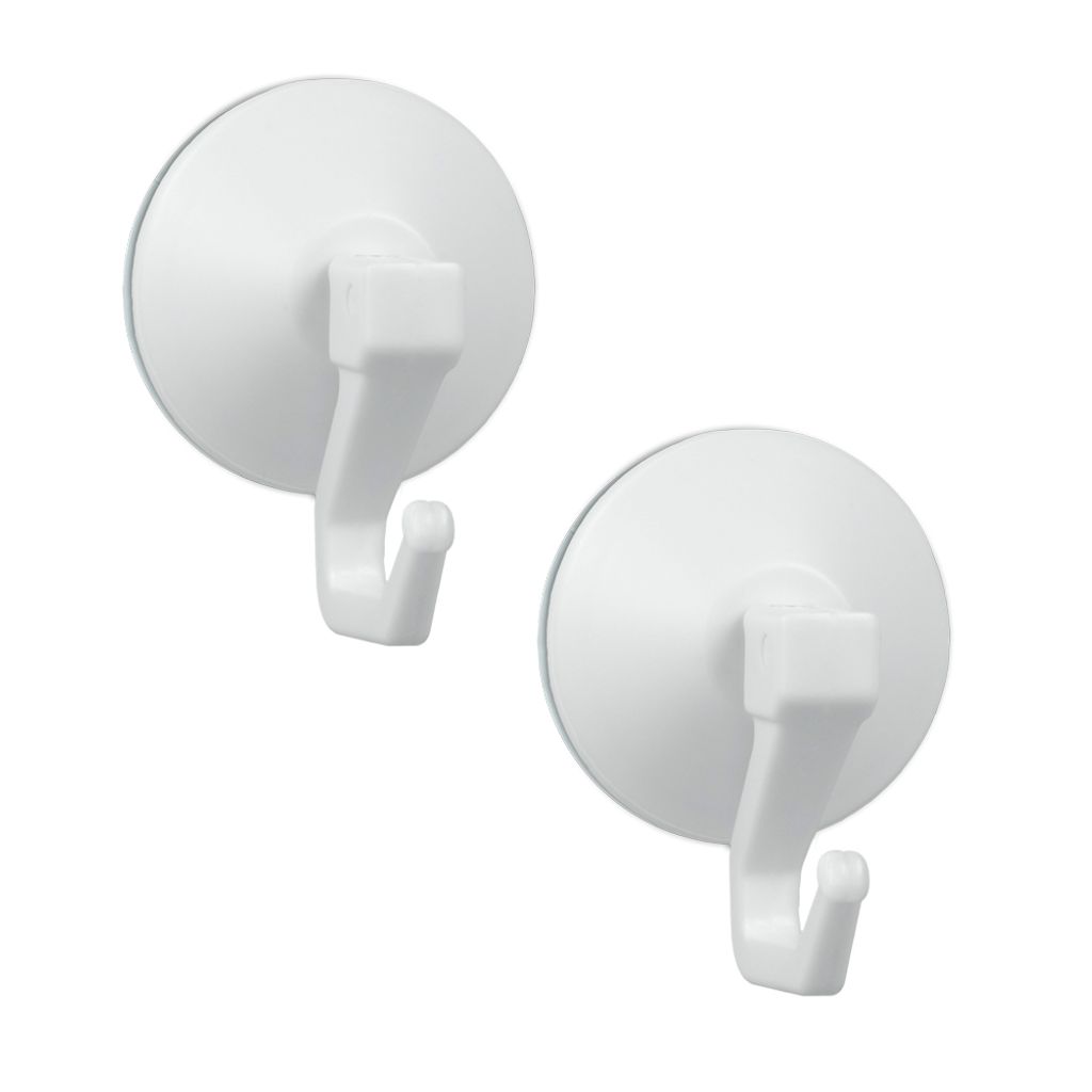 Metaltex 295-001080 Hebel-Saughaken Ventouse Ø 4cm, KST, weiß (2er Pack)