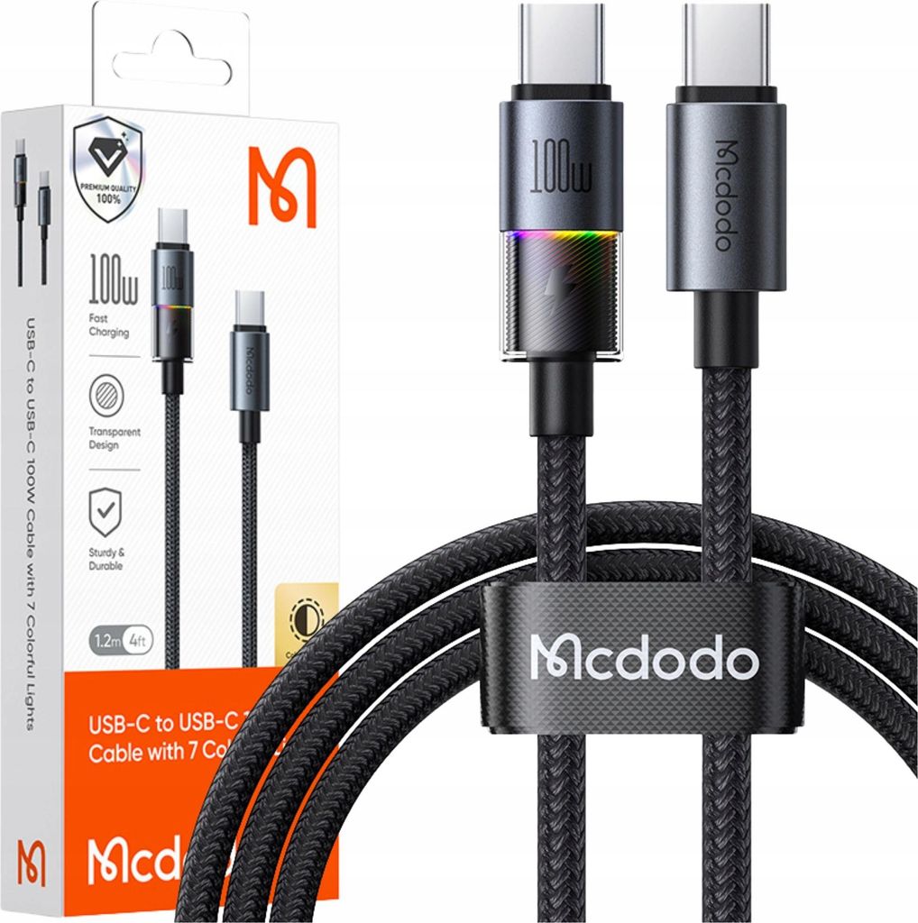 Mcdodo USB-C kábel pre rýchle nabíjanie mobilného telefónu Obrázok produktu 