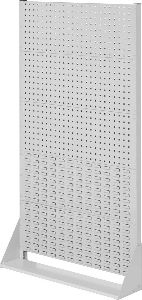 Kappes RasterPlan Stellwände einseitig Größe #5 - 3x Lochplatten 2x Schlitzplatten Lichtgrau RAL 7035