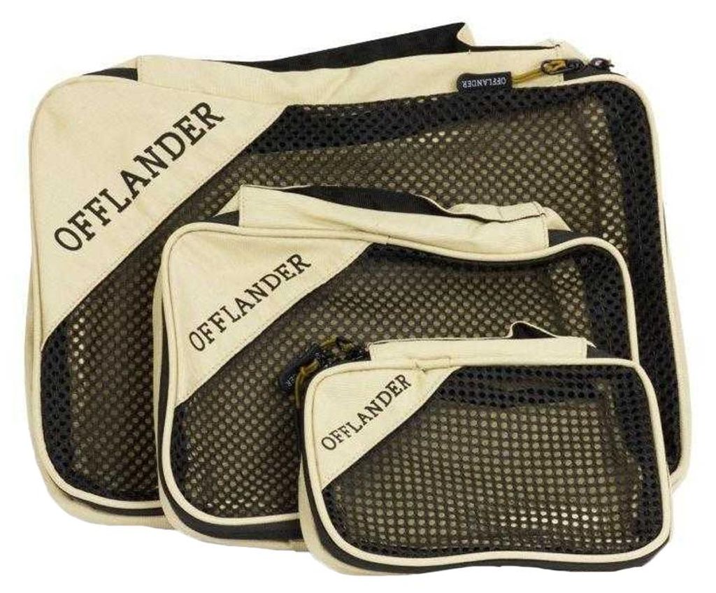 Offlander - Verpackungs-Würfel-Set, Nylon (3er-Pack) PP11238 (Einheitsgröße) (Braun/Beige)