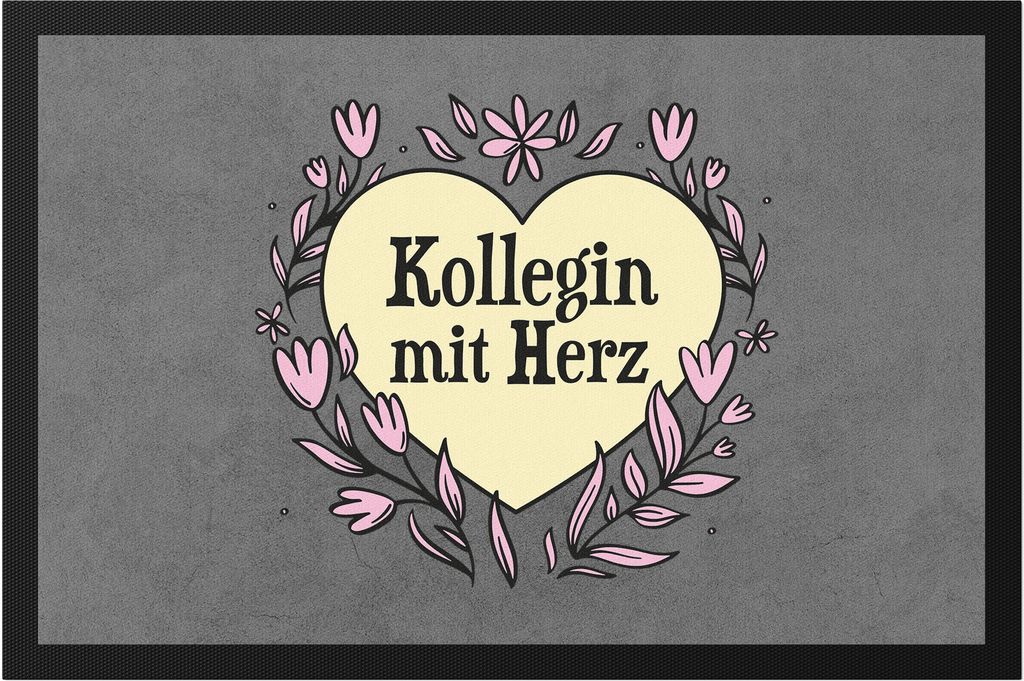 Kollegin mit Herz Fußmatte Geschenkidee Zum Danke Sagen Beste Kollegin