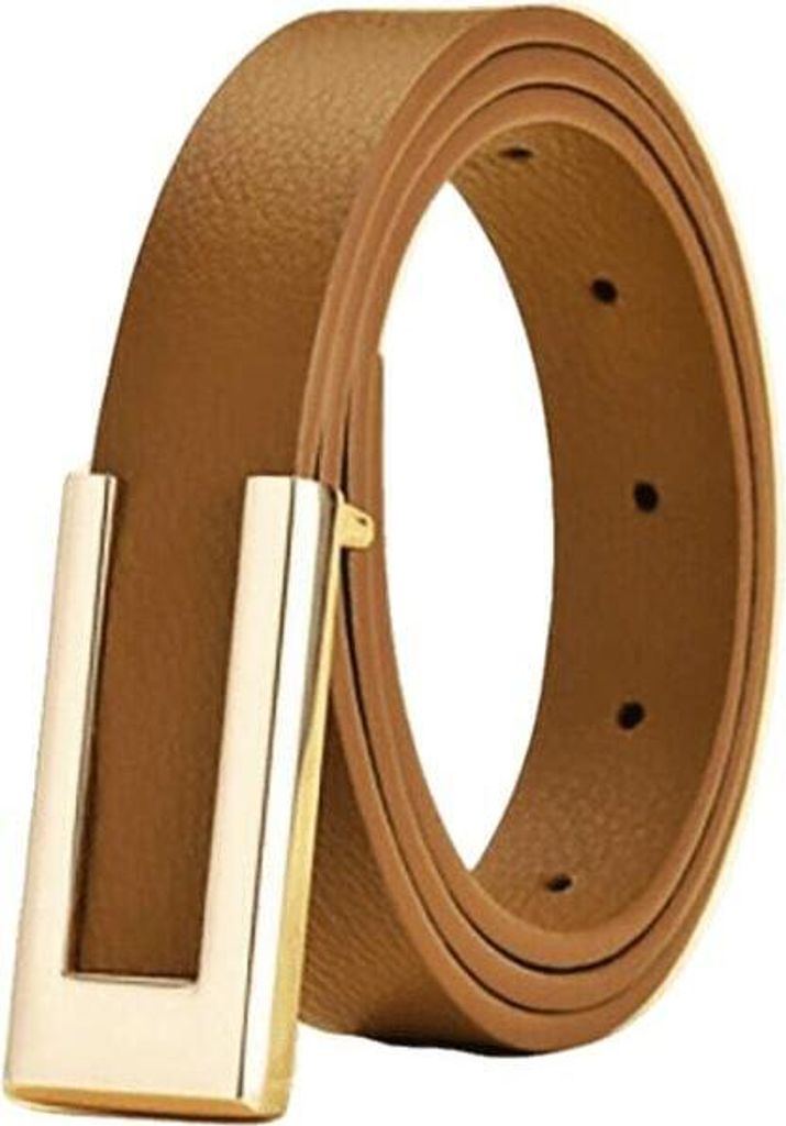 Eleganter Damen Gürtel Smooth in Braun – Hochwertiges Kunstleder KP8284