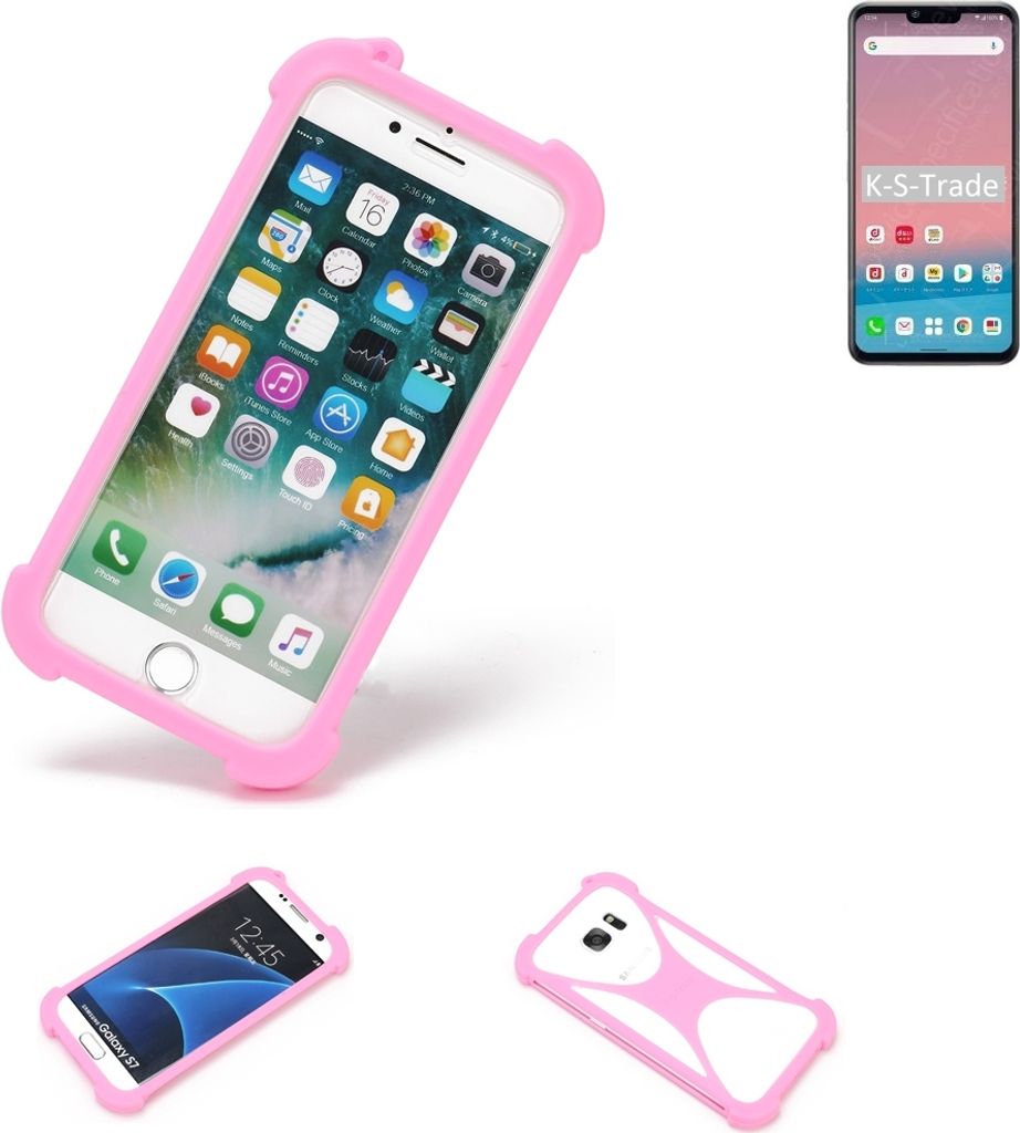 K-S-Trade Handy Hülle kompatibel mit LG Electronics Style3 Schutz Hülle Bumper Silikon Schutz Hülle Cover Case Silikoncase Silikonbumper TPU