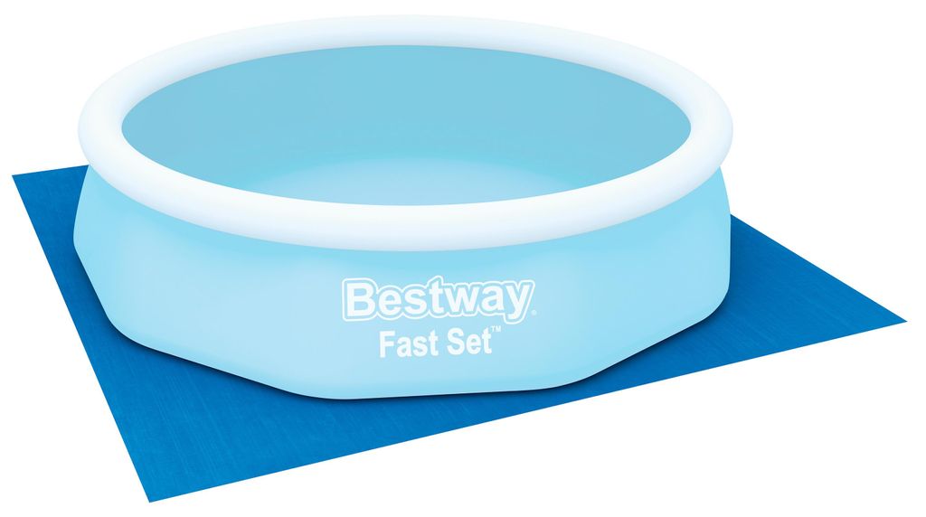 Bestway® PE- Bodenplane 335 x 335 cm, blau, quadratisch Produktbild 