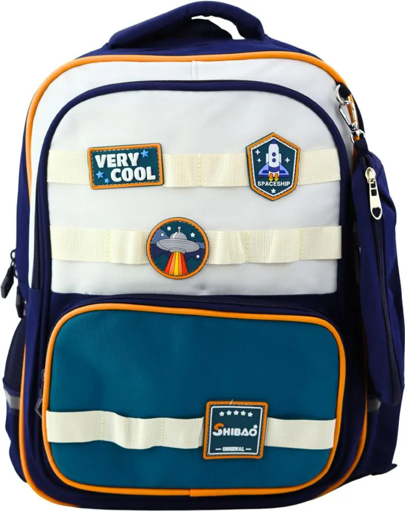 Sac à dos 16L Space Patches bleu marine avec trousse haute qualité