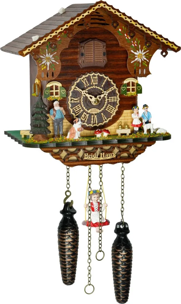 Horloge Coucou pour Décoration Salon Style Chalet et Forêt Noire