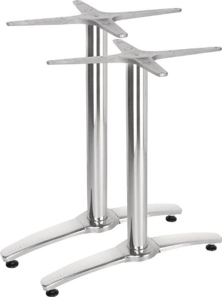 Bolero Doppeltischfuß Aluminium 67,3cm hoch (2 Stück)