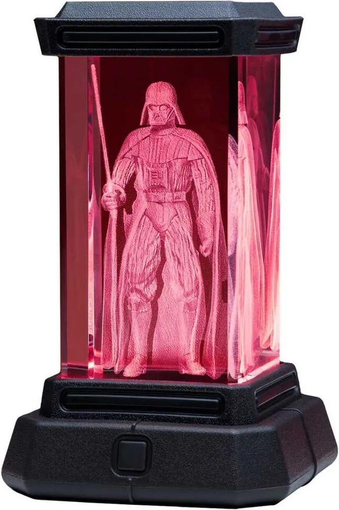 Lampe 3D Dark Vador Multicolore Holographique avec Socle Tactile Noir