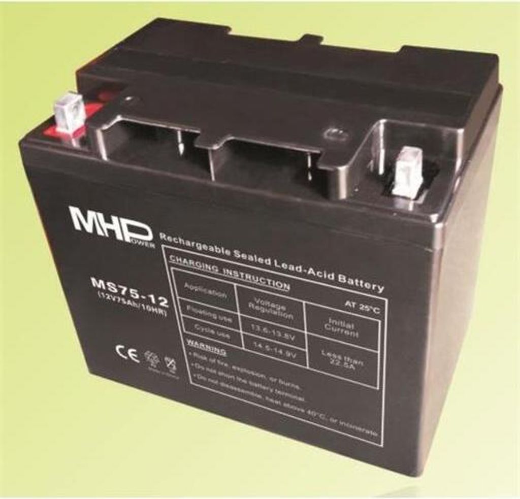 Pb-Batterie MHPower VRLA AGM 12V/75Ah (MS75-12)