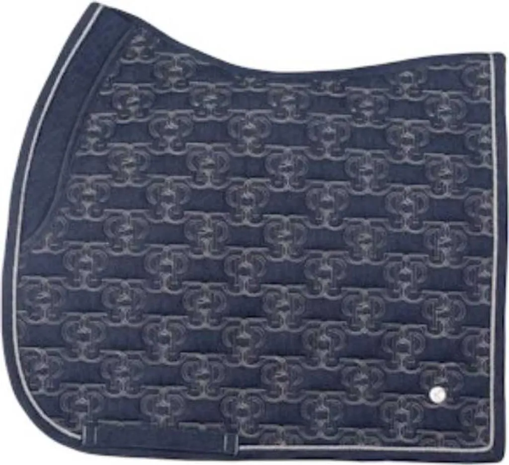 Tapis de selle de dressage bleu marine pour cheval de sport