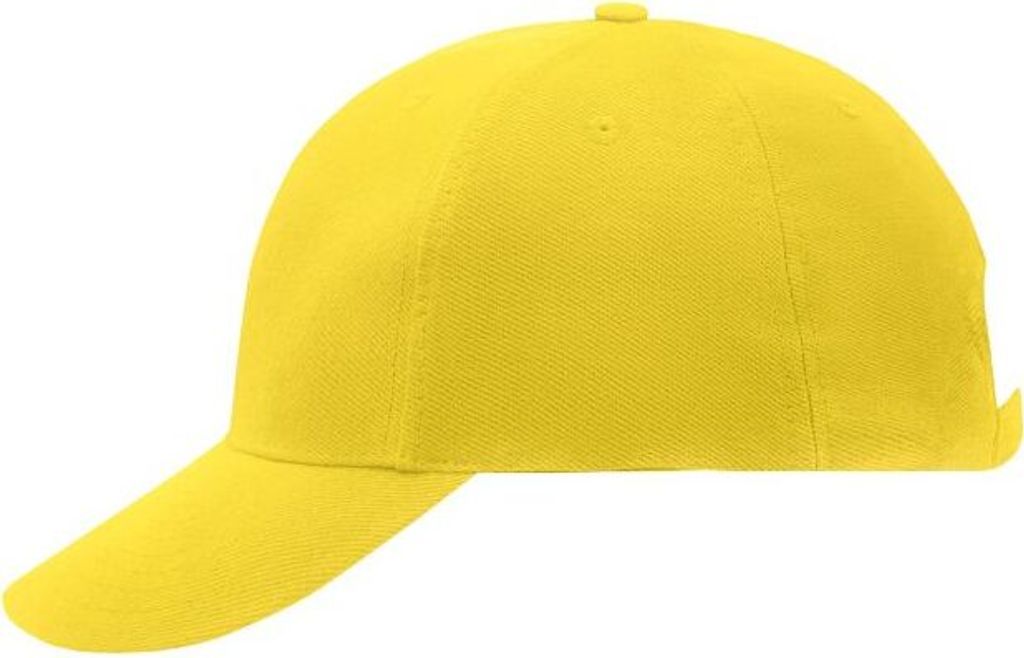Klassisches 6 Panel Cap sun-yellow, Gr. one size