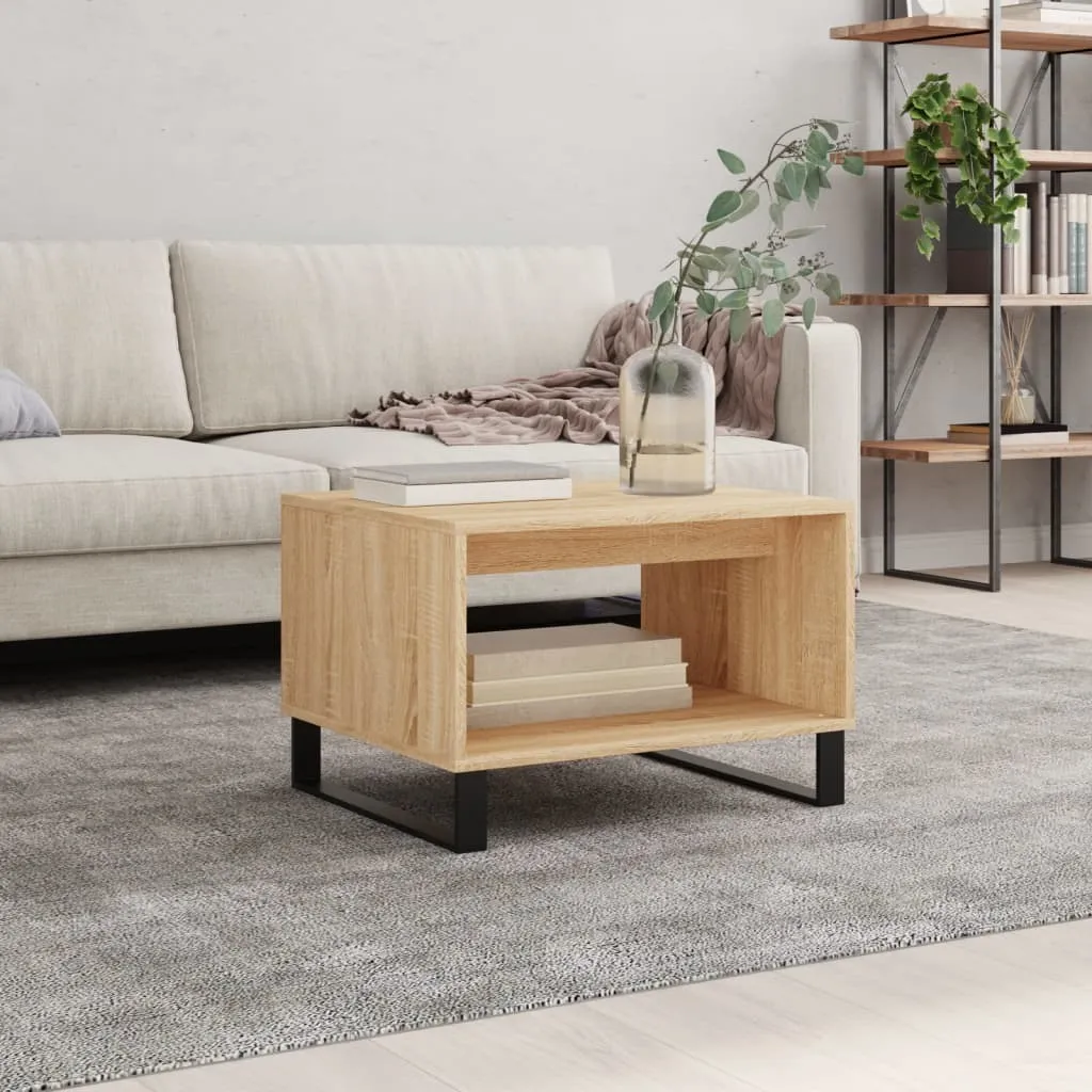 Tavolino Rovere Sonoma 60x50x40 cm - Mobile Salotto Design Elegante