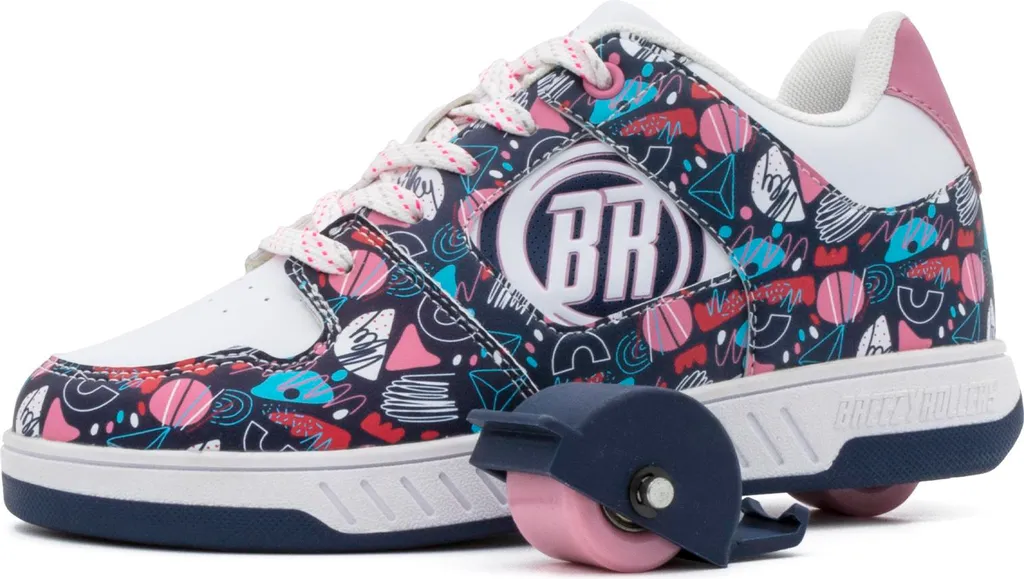 Breezy Rollers 2241891 Groovy blanc et multicolore, baskets à roue