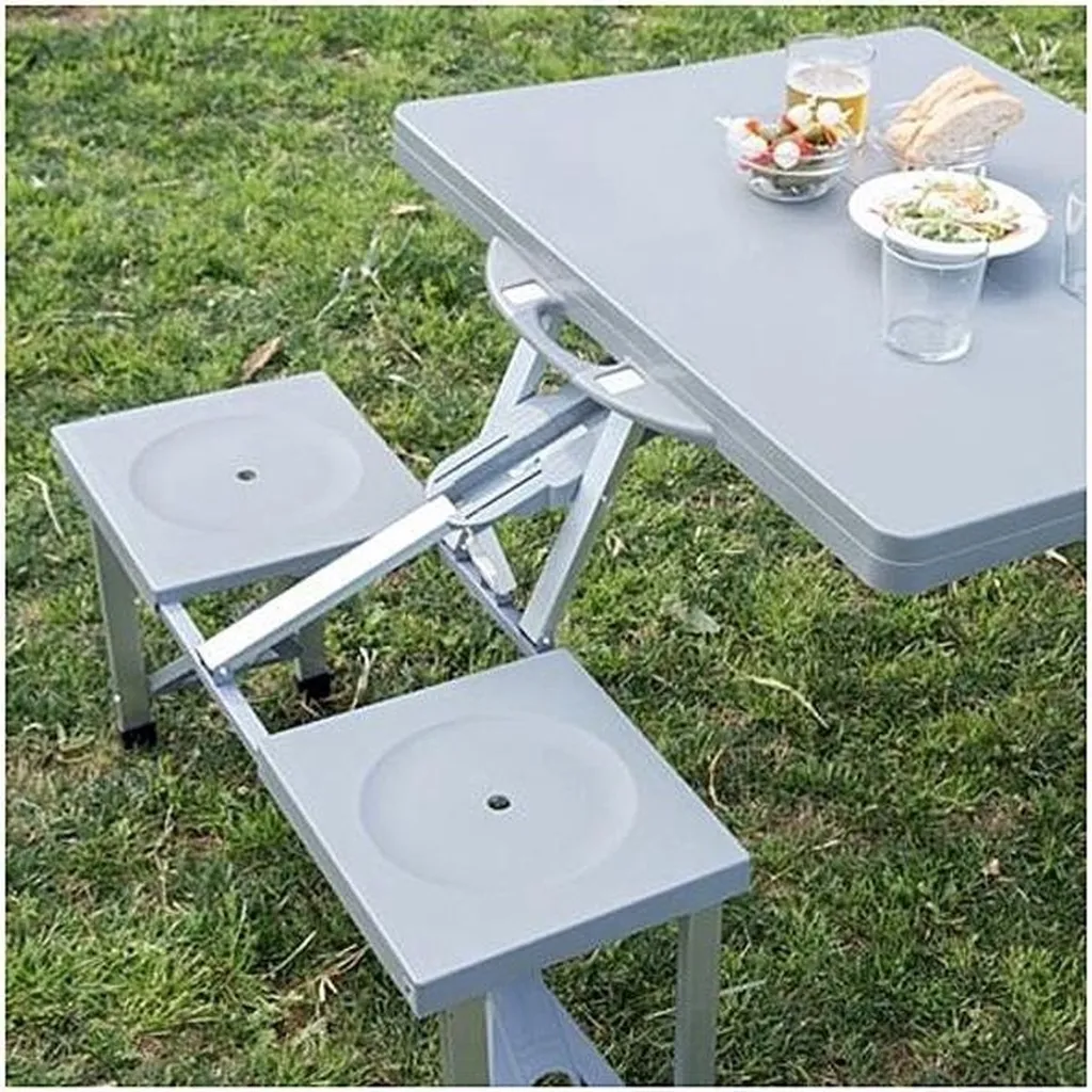 Ensemble mobilier de pique-nique pliable - Table et chaises d'appoint - 10