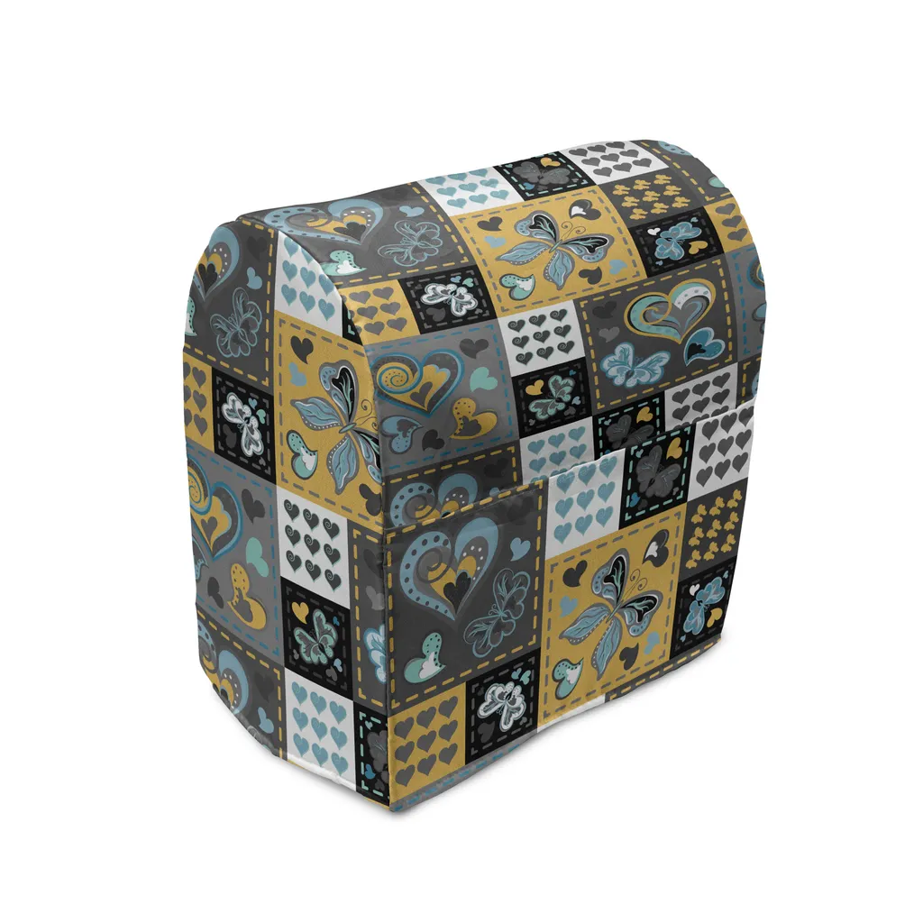Housse de mixeur en tissu multicolore avec poches latérales pratiques
