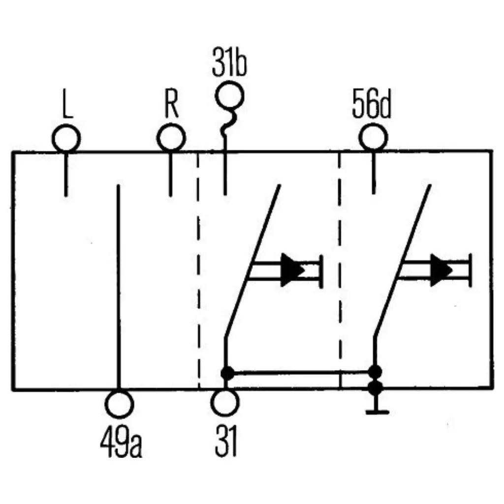 Interrupteur de colonne de direction universel 115mm pour clignotant - 3