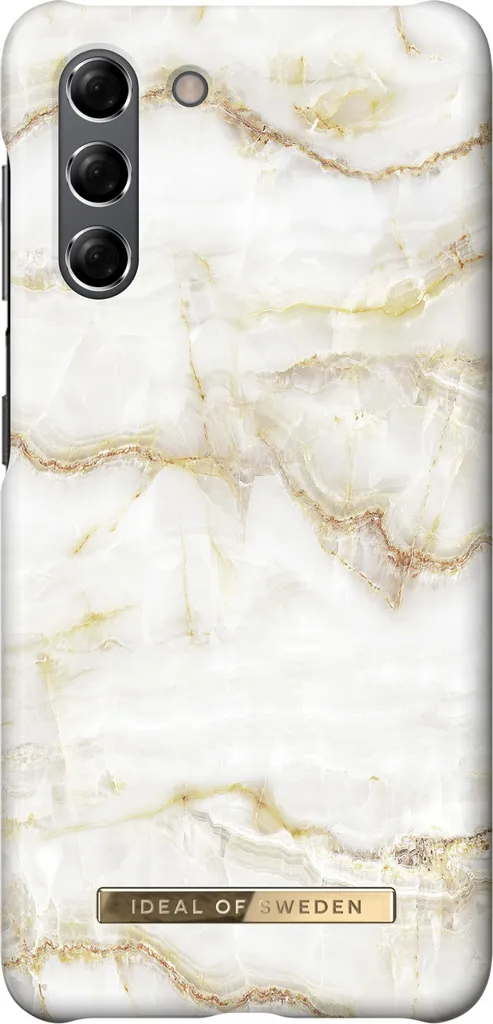iDeal of Sweden Custodia per Galaxy S21 - Marmo perlato d'oro