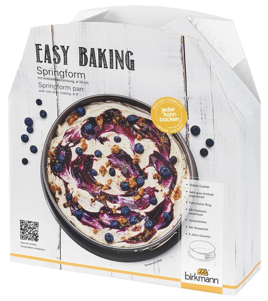 BIRKMANN Springform, Ø 24 x H 9 cm, extra hoher Rand, Produktbild 