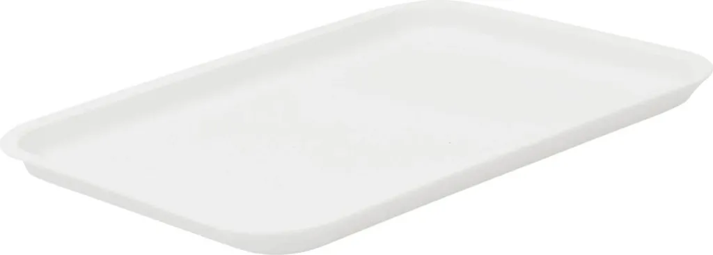 Stock 24 Vassoi Rettangolari da Servizio 36x27 cm Plastica Bianca PP