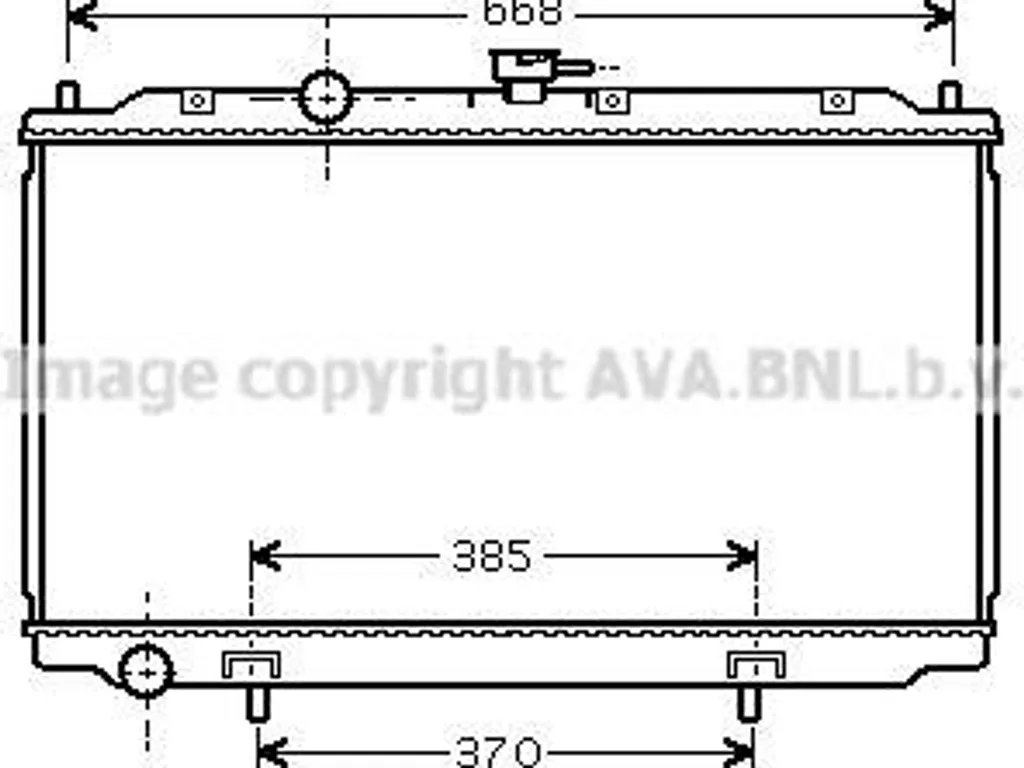 AVA DN2224 Radiateur Moteur OE 21410AV600 pour Nissan Primera P12