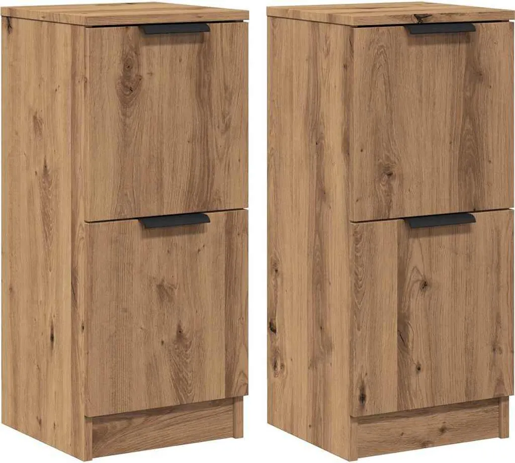 Set 2 Mobili Rovere Artigianale 30x30x70 cm | Robusti e Pratici
