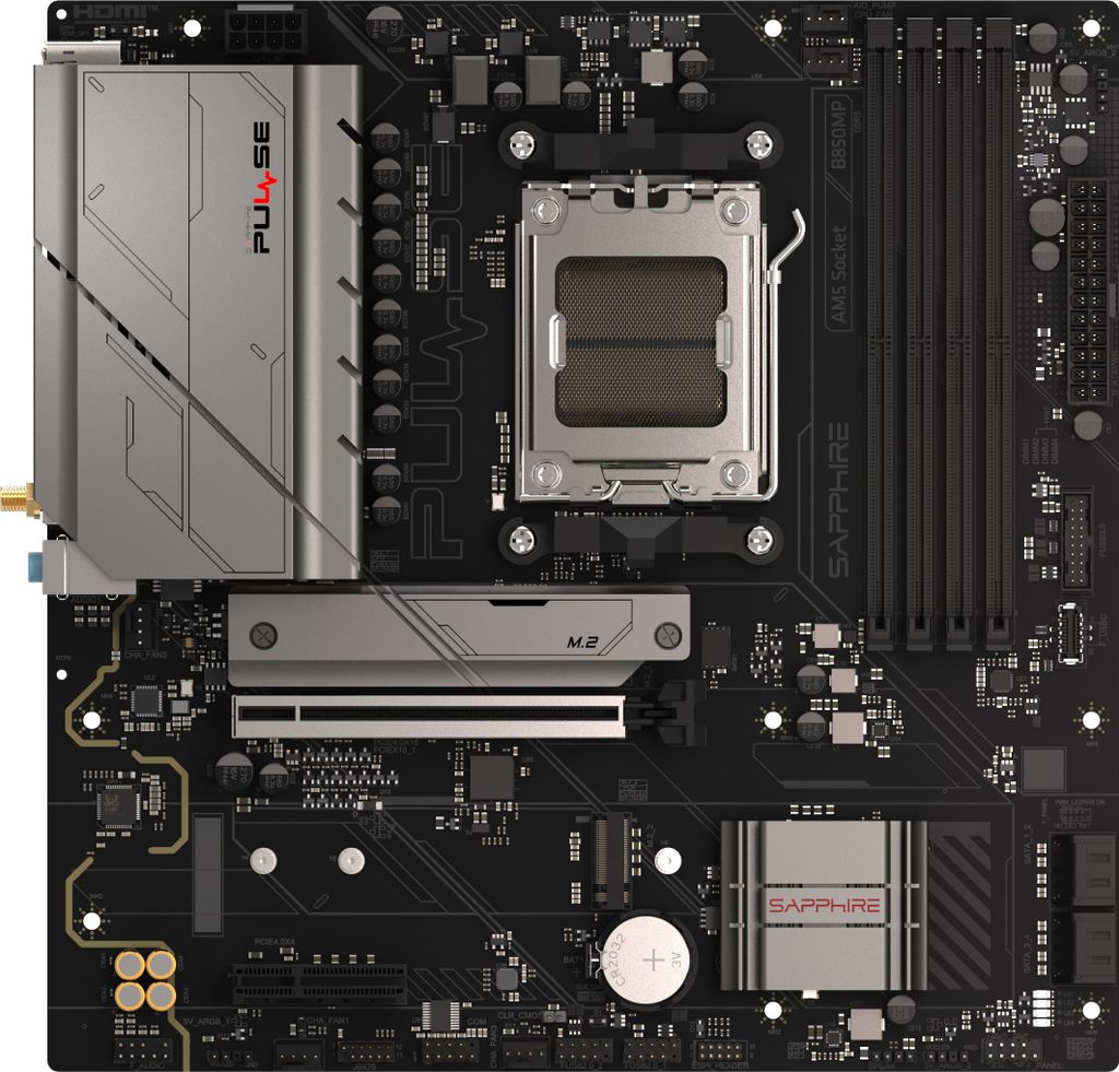 Sapphire 52123-04-40G Mainboard Sockel PC AMD AM5 Formfaktor Details Micro-ATX