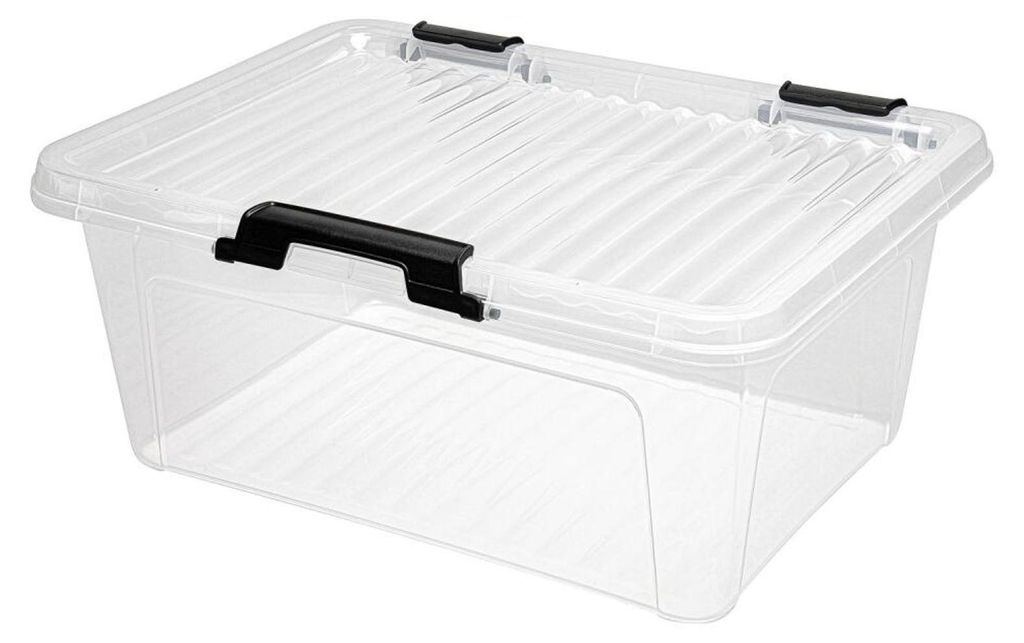 Scharnierboxen 11L 40x30x17cm Transparent Deckel Produktbild 