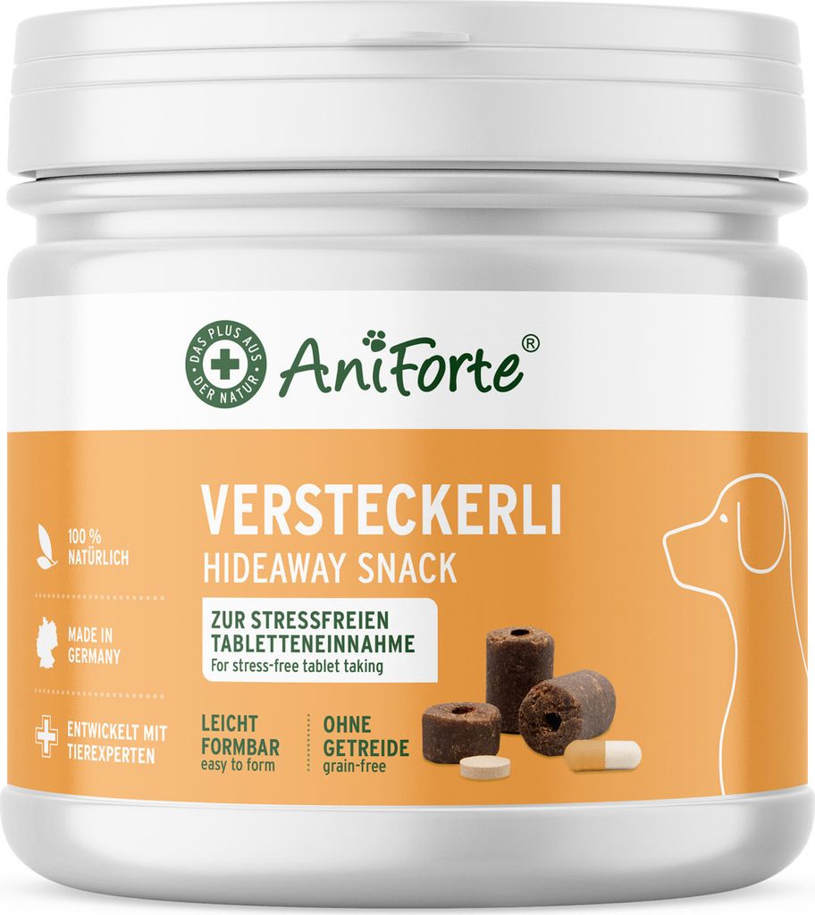 AniForte Versteckerli für Hunde 40 Stk/250g - Leckerlis zum Verstecken von Tabletten & Kapseln, überdecken Arzneigeschmack, leicht zu formen & te...