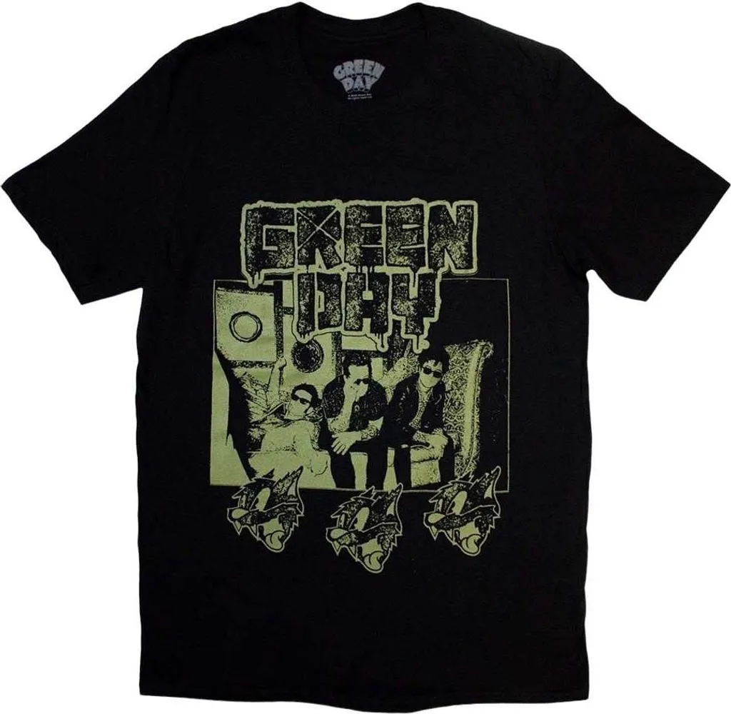 T-shirt Green Day Rev Radio Noir Taille L - Fini les Merch qui se Déforment
