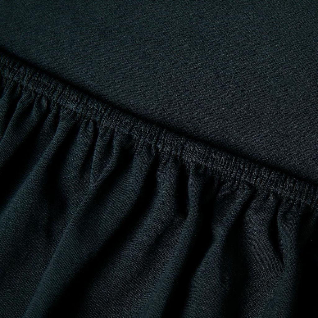 Kayori Jersey Spannbettlaken Saiko Farbe Schwarz Größe 80x220 cm
