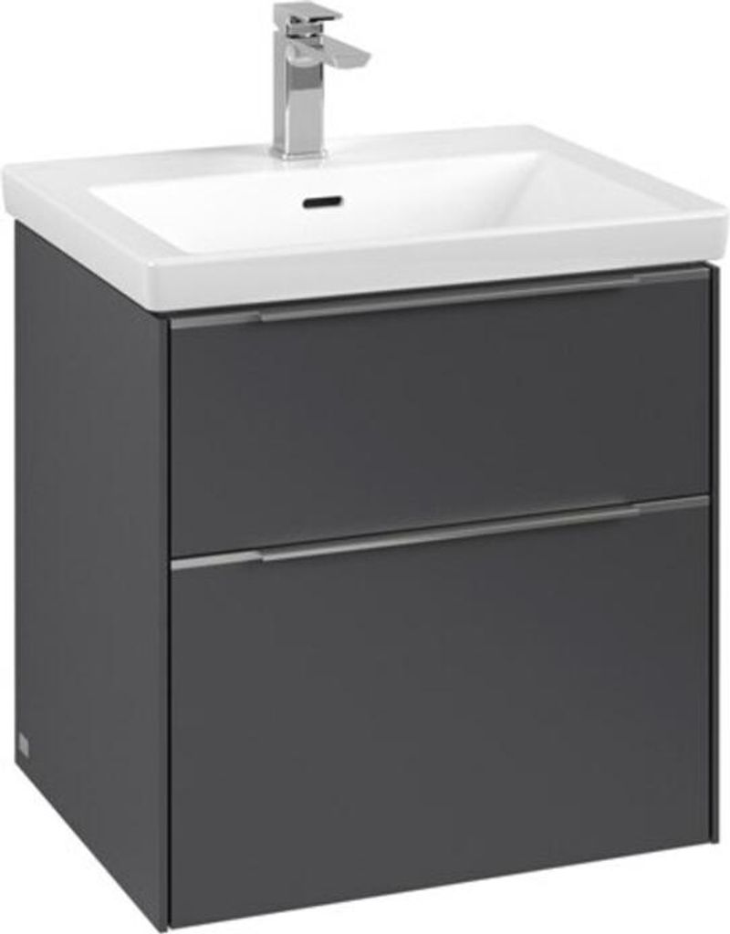 Villeroy & Boch Subway 3.0 Waschbeckenunterschrank, 2 Auszüge, 572x576x478mm, C57800VR