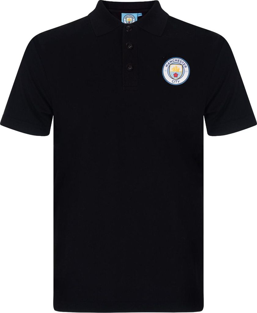 Manchester City FC - Poloshirt für Herren GF171 (3XL) (Schwarz)
