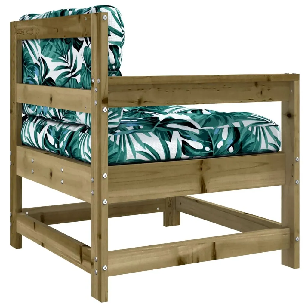 Sedia Esterno Legno Pino Impregnato The Living Store + Cuscino Soft - 5