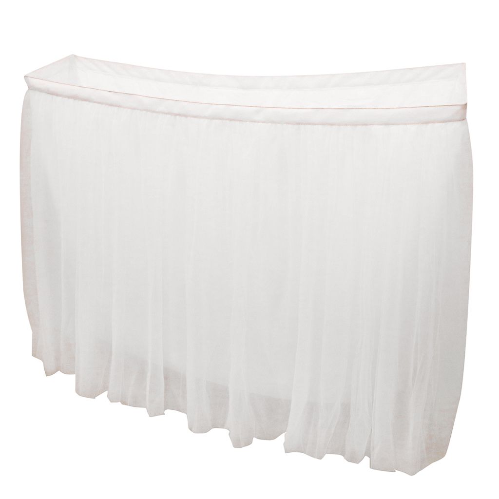 Alnemy Tischröcke Aus Polyester - Elegante Tischdecken Für Hochzeiten & Feiern 244x76cm