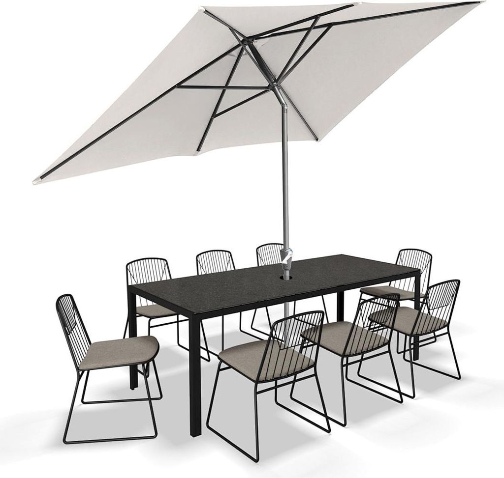 Faziango Sonnenschirm 200x300cm, Gartenschirm, knickbar, Produktbild 