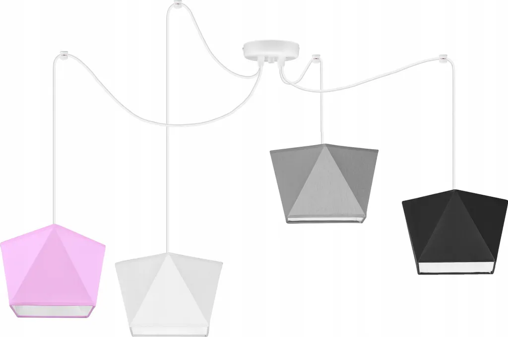 Lustre suspension araignée style loft rétro pour ampoules E27 - 11