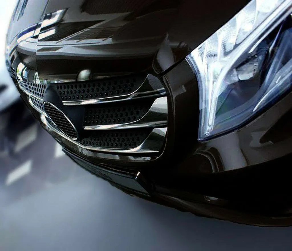 Rénover la calandre usée du Mercedes Vito W447 - Grille inox chromée