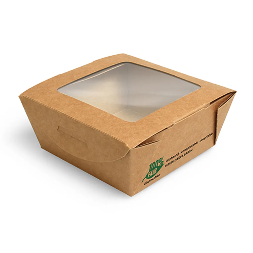 Boîte traiteur pour vente à emporter 350 ml PAPSTAR pure marron x50