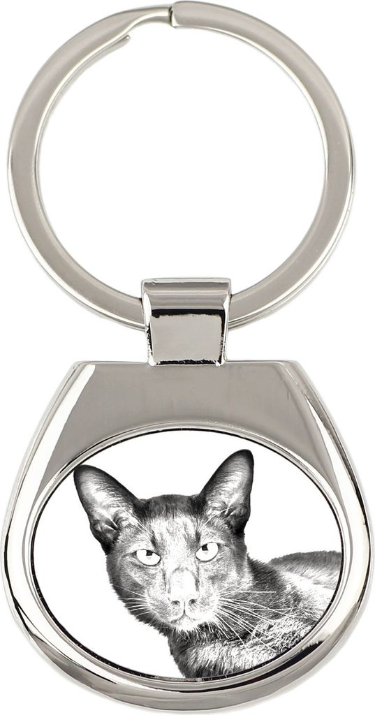 Havanna braun Katze - Schlüsselanhänger mit Katze, Anhänger mit Aufdruck, personalisierter Anhänger der Marke Art-Dog