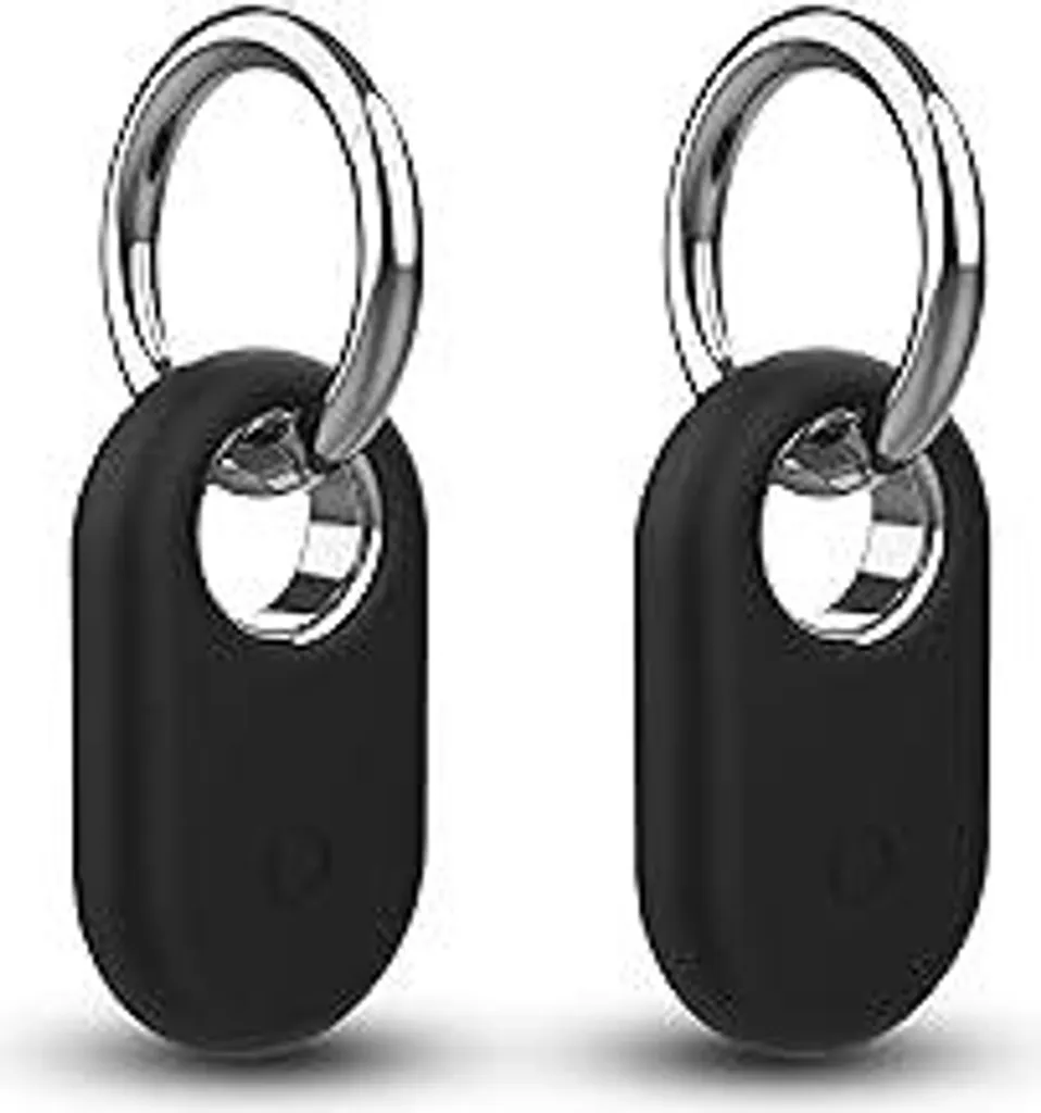 2 Pezzi Custodia Silicone per Samsung Galaxy SmartTag 2 - Antigraffio Nero