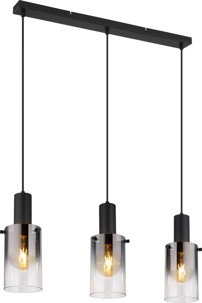 Globo Lighting Hängeleuchte Metall schwarz matt, 3x E27 Produktbild 