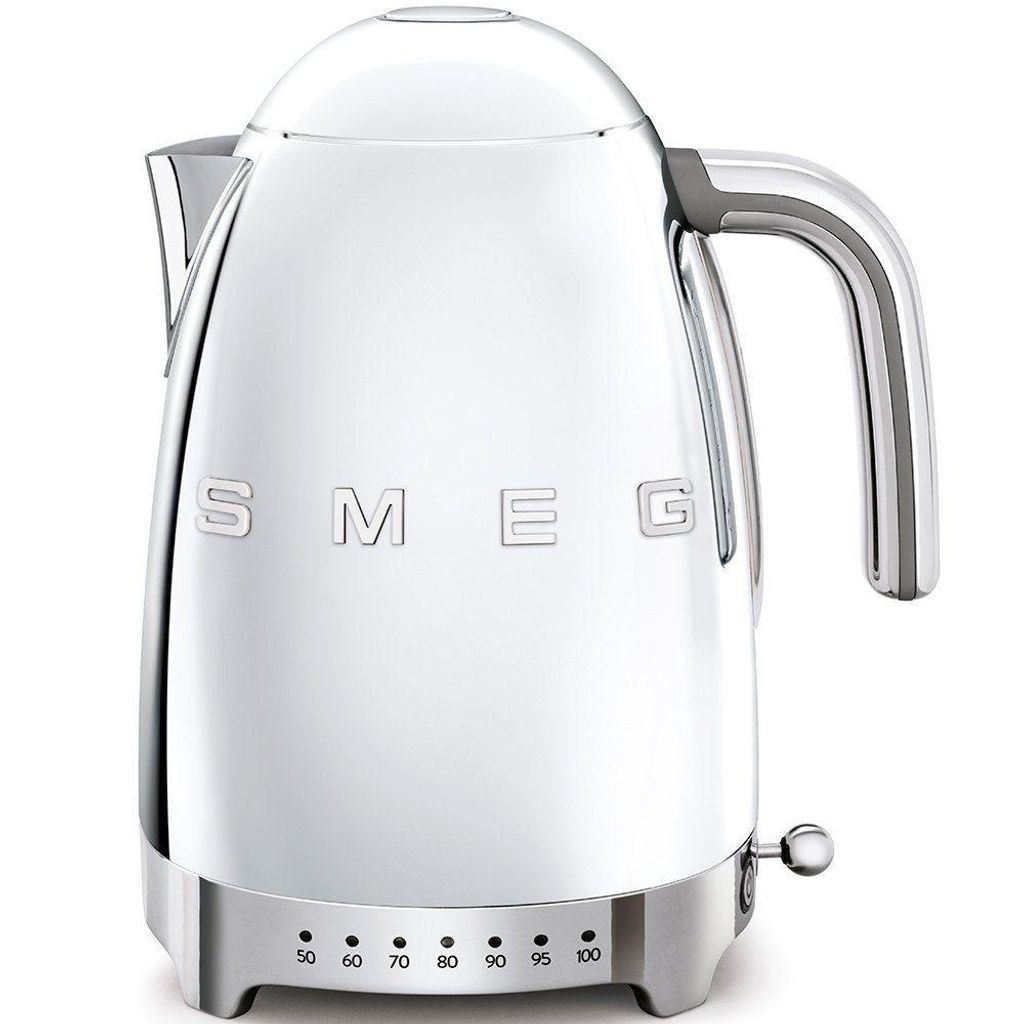 SMEG Wasserkocher mit Temperatureinstellung 50-100°C Edelstahl Kocher,2400,00 W, 360°Basis elektrischer Wasser Kocher mit Temperatureinstellung M...