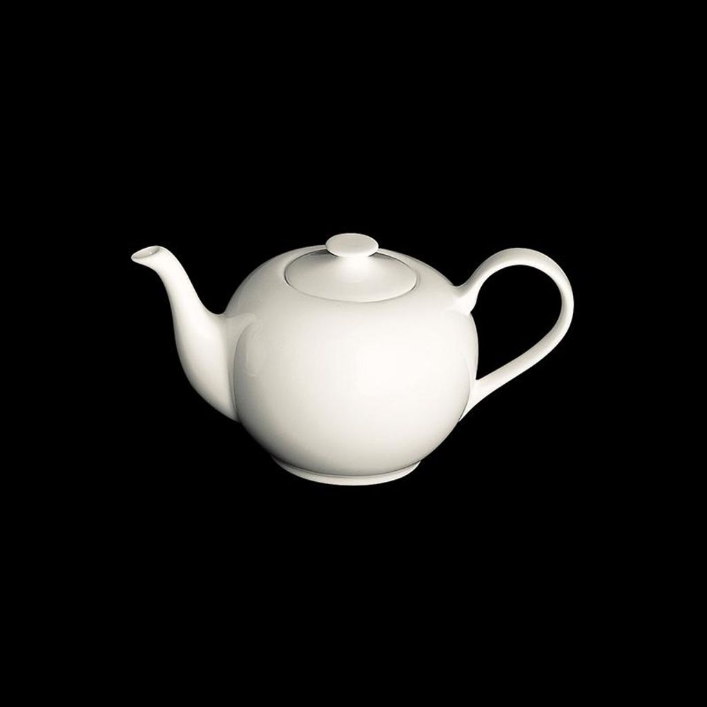 Teekanne rund 0,40 l Classic Weiss Fine Bone China