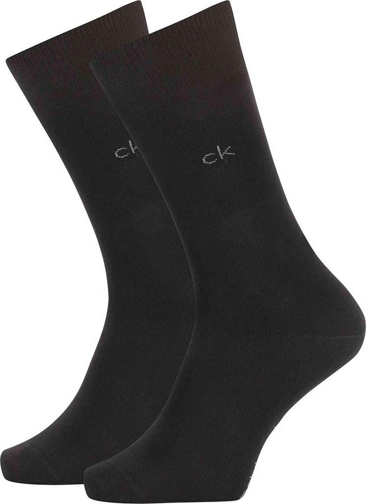 Calvin Klein Casual Carter Crew 2 Pack Black EU 43-46