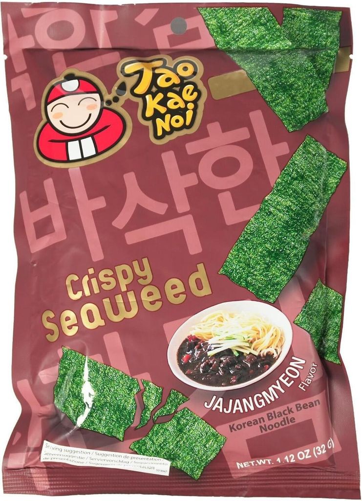 Taokaenoi Algensnack Seaweed Jajangmyeon Geschmack 32g Produktbild 
