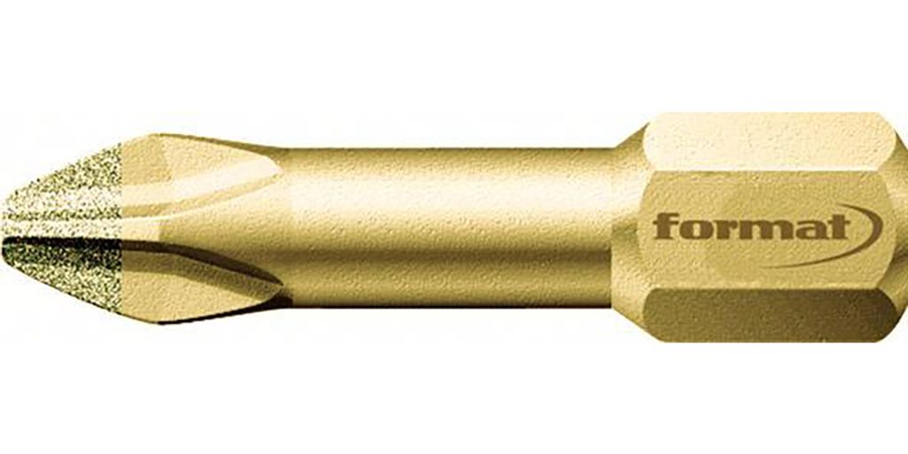 FORMAT Diamant-Bit 1/4' DIN3126 C 6,3 PH 3x25mm, Länge:25 mm, Größe:PH 3
