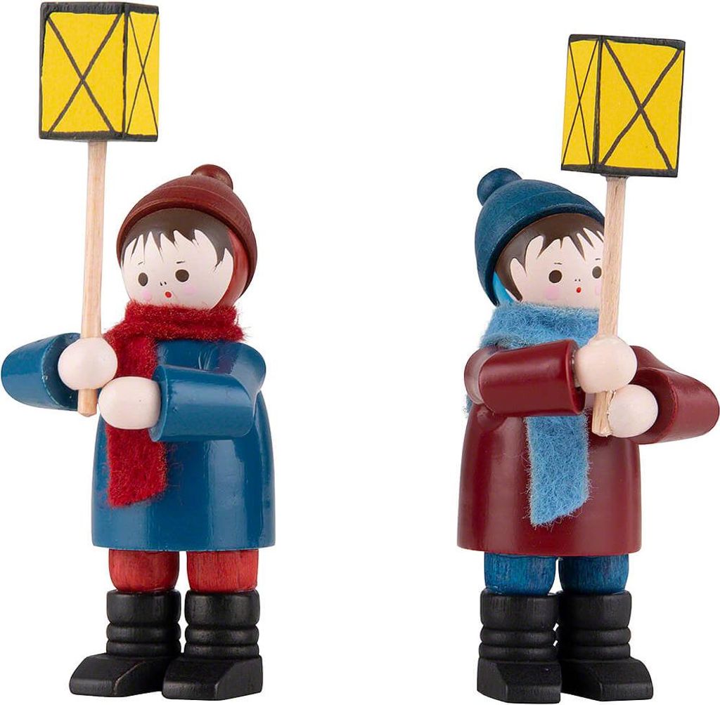 Thiel-Figuren Laternenkinder (2-teilig - bunt - 7cm) von Romy Thiel